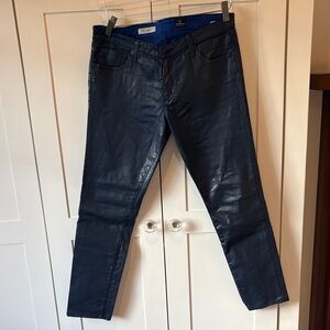 AG The Legging Super Skinny coated  Blue Jeans